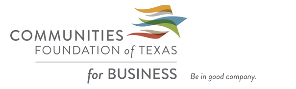 Communities Foundation of Texas for Business logo - "Be in good company"