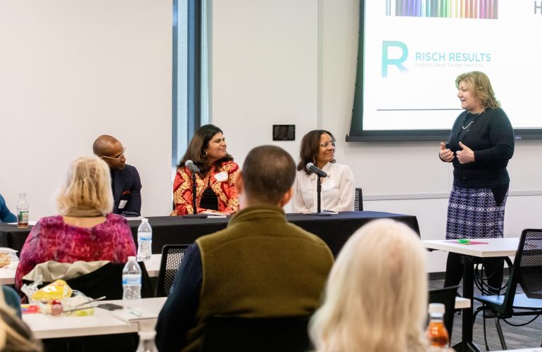 Jolene and panel at Unconscious Bias Event
